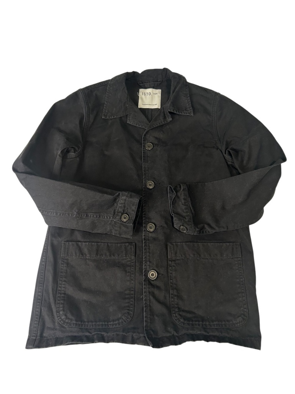 ISTO Denim Utility Jacket Size XXS Organic Cotton Gender Neutral